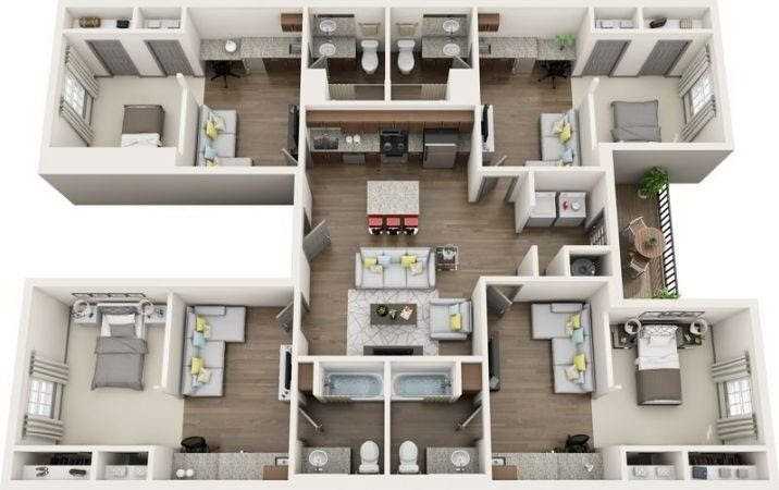 Denah Apartemen Mewah