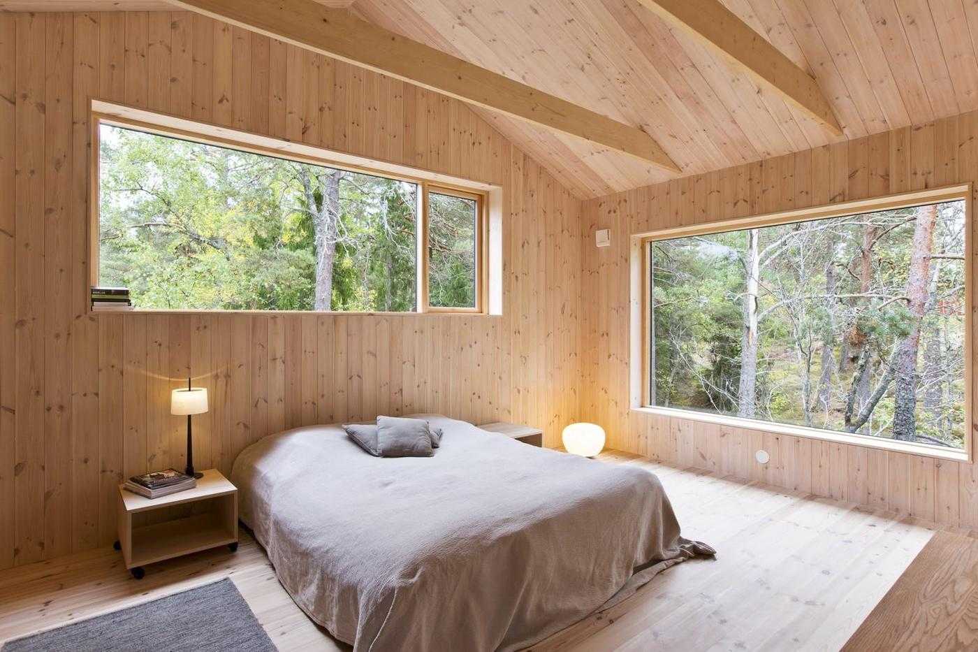 Desain Kamar Tidur Bertema Serba Kayu