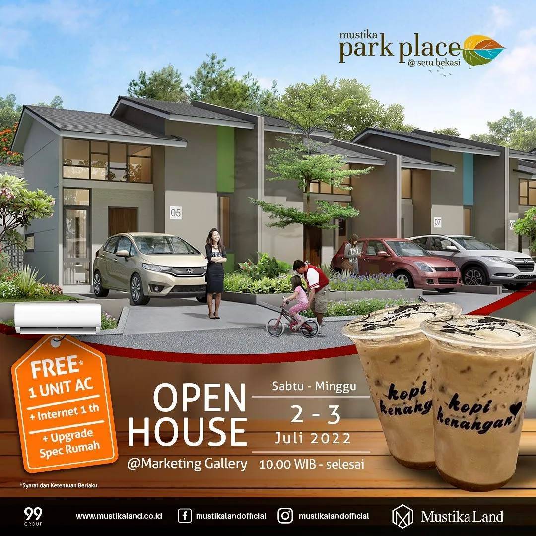 Open House Mustika Park Place Pesta Kopi Kenangan 2 JULI 22 & 3 JULI 22