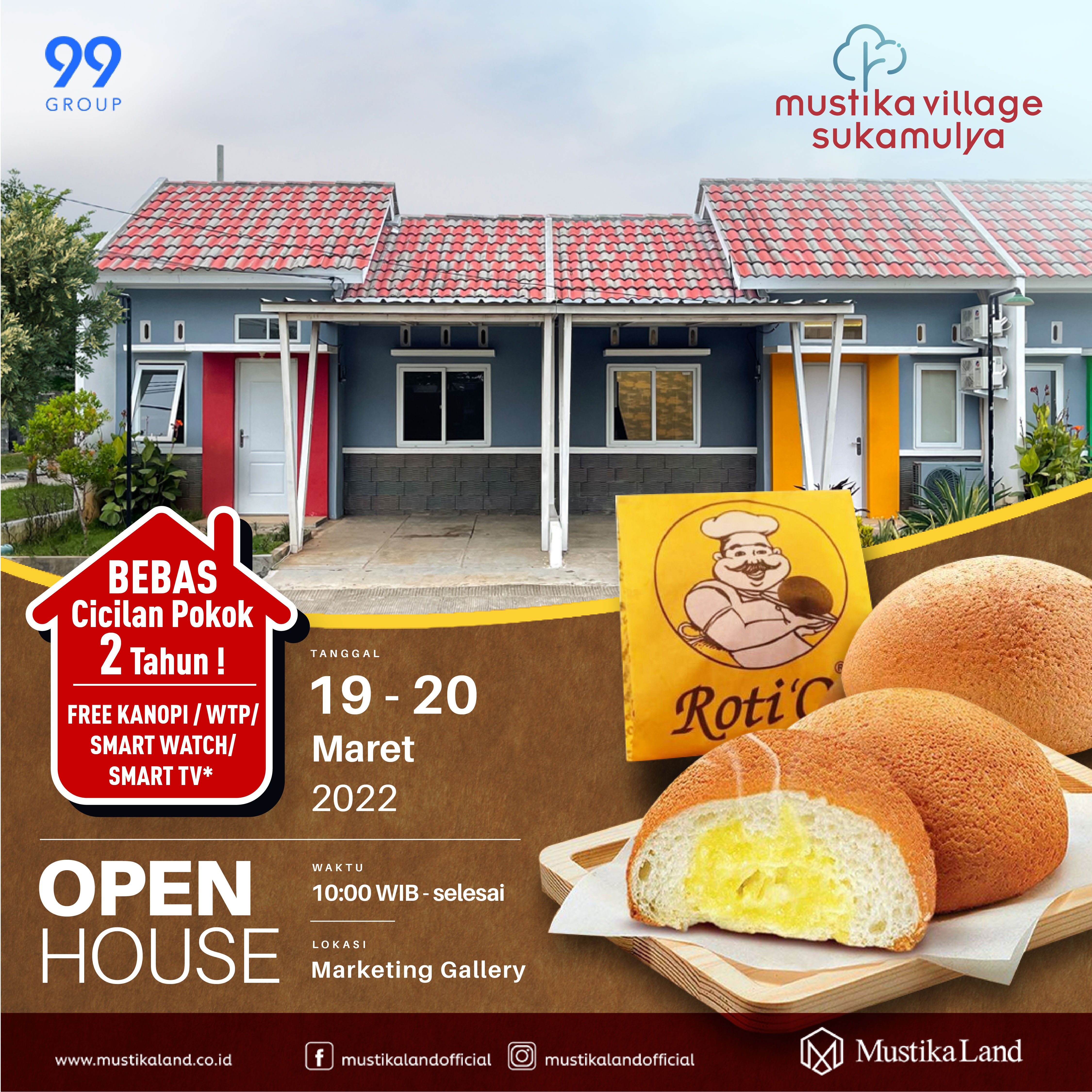 Open House Mustika Village Sukamulya Pesta Roti O 19 MAR 22 & 20 MAR 22