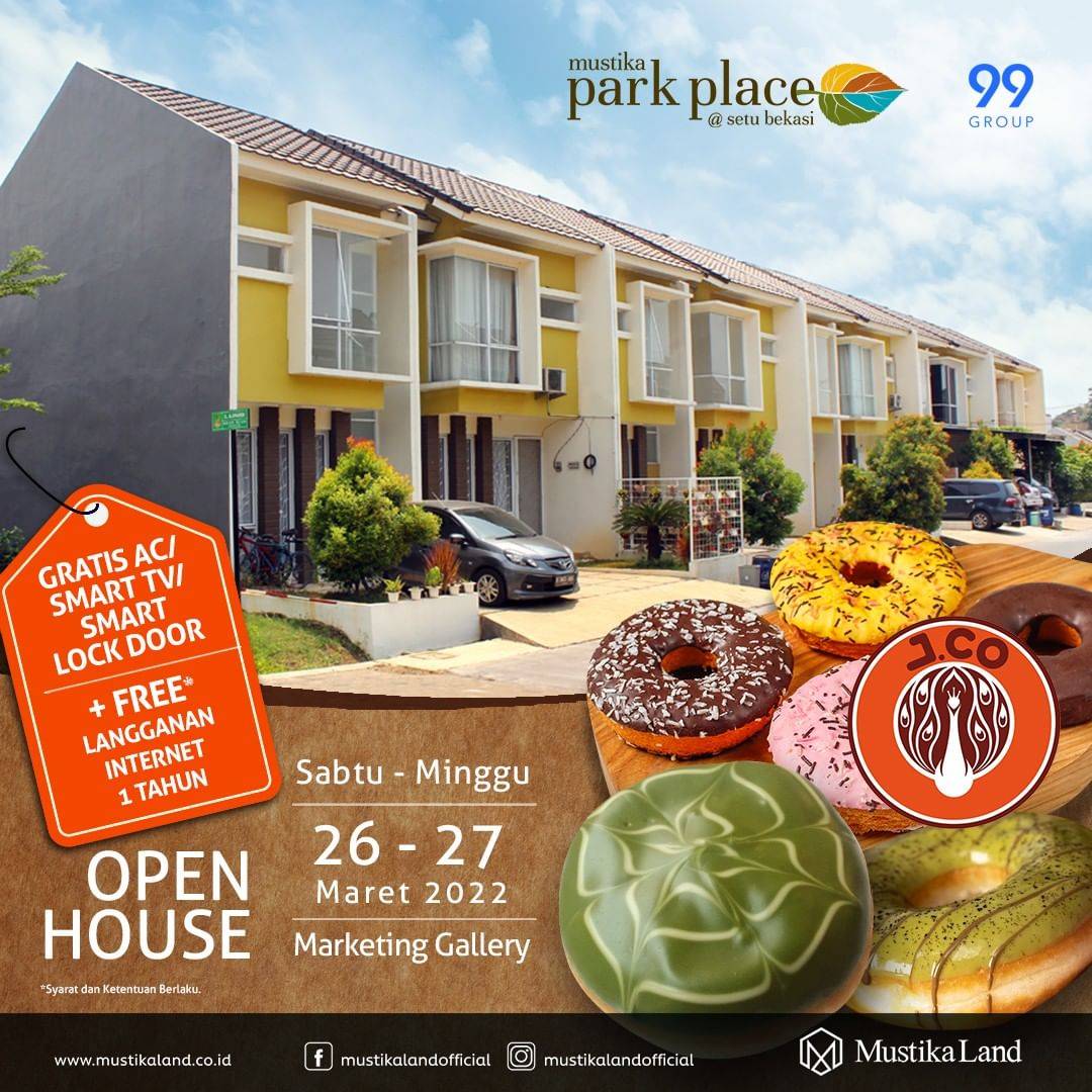 Open House Mustika Park Place J.CO 12 MAR 22 & 13 MAR 22 Open House Mustika Park Place J.CO 12 MAR 22 & 13 MAR 22