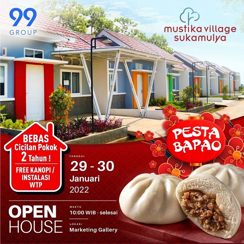 Open House Mustika Village Sukamulya Makan Bakpao 29 JAN 22 & 30 JAN 22