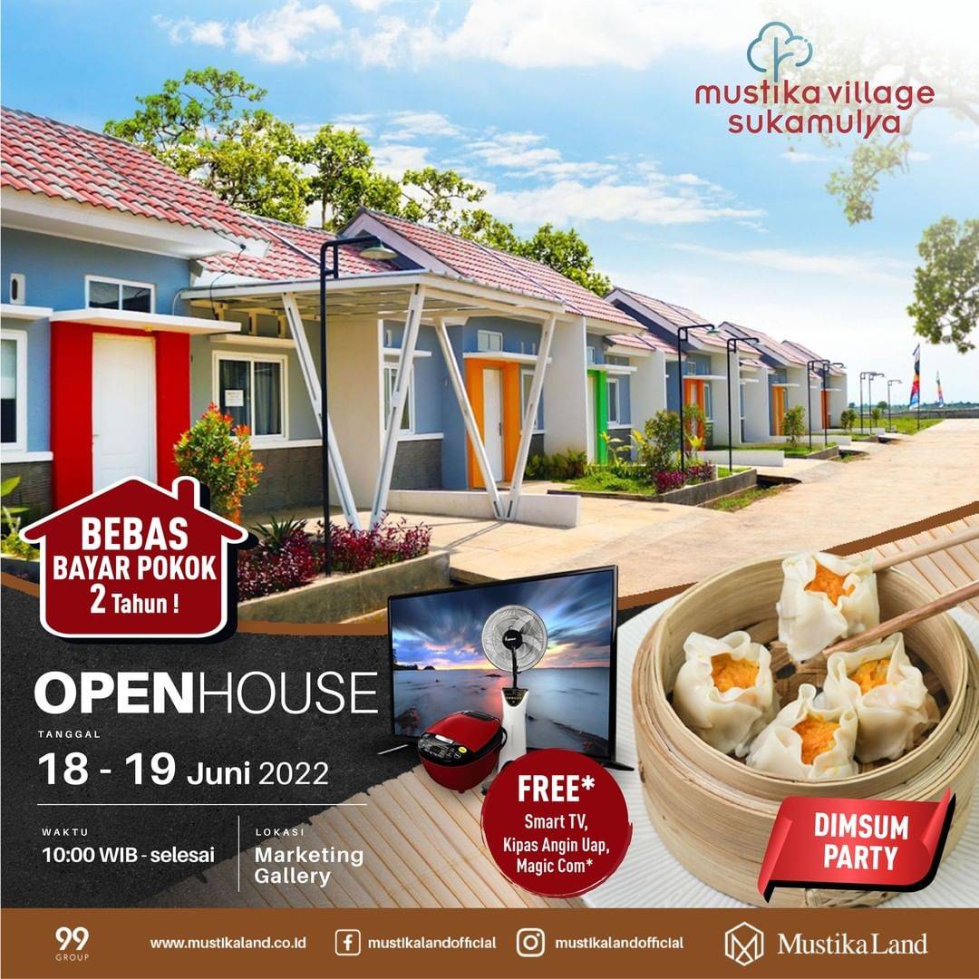 Open House Mustika Village Sukamulya Dimsum Party 18 JUNI 22 & 19 JUNI 22