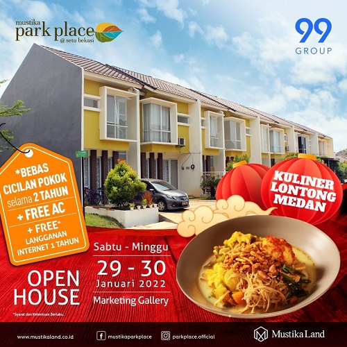 Open House Mustika Park Place Lontong Medan 29 JAN 22 & 30 JAN 22