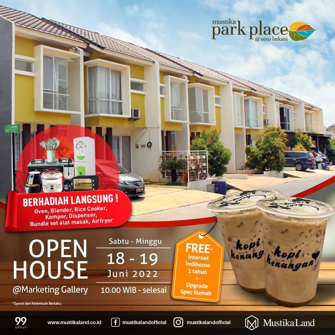 Open House Mustika Park Place Pesta Kopi Kenangan 18 JUNI 22 & 19 JUNI 22