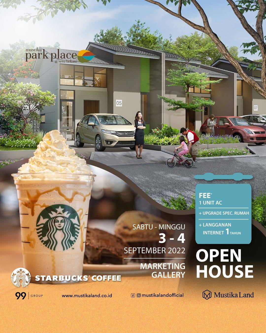 Open House Mustika Park Place Starbucks Coffee 3 SEPTEMBER 22 & 4 SEPTEMBER 22