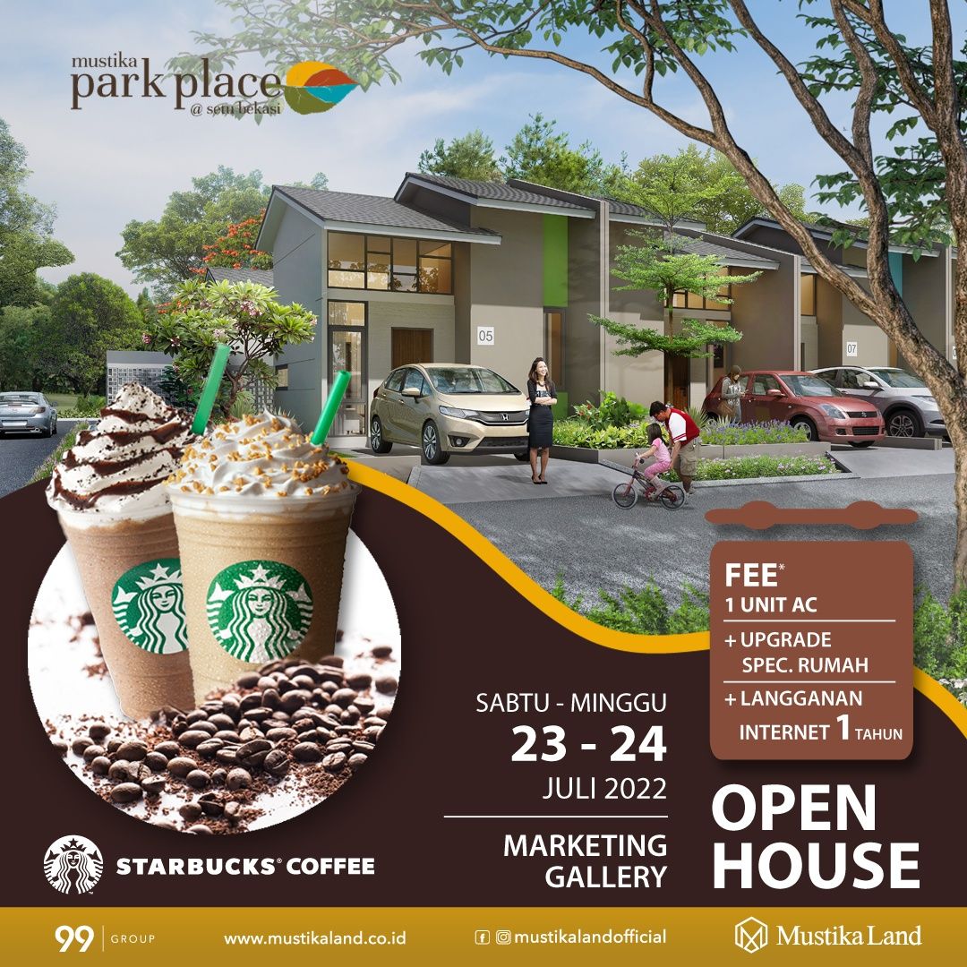 Open House Mustika Park Place Pesta Starbucks Coffee 23 JULI 22 & 24 JULI 22