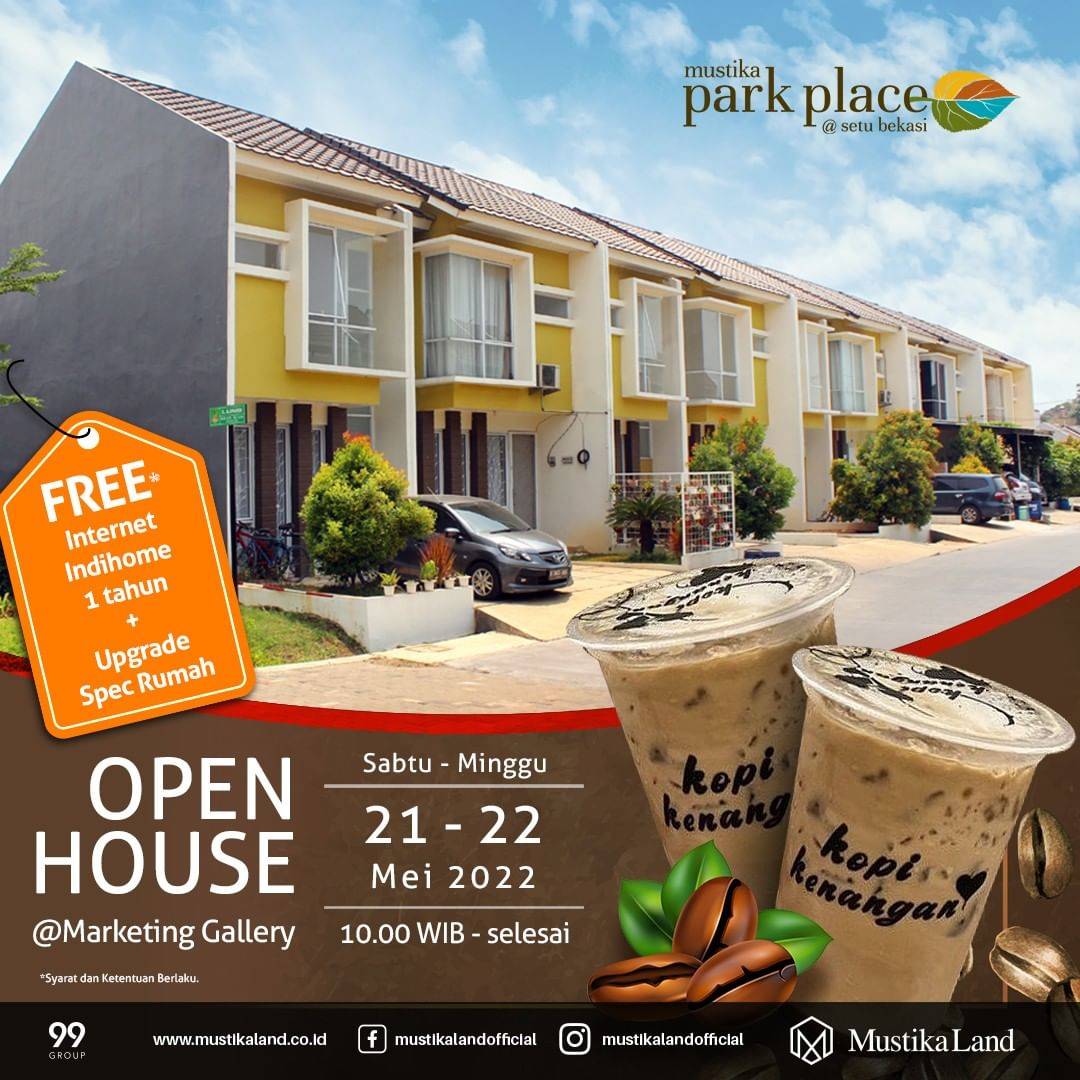 Open House Mustika Park Place Pesta Kopi Kenangan 21 MEI 22 & 22 MEI 22