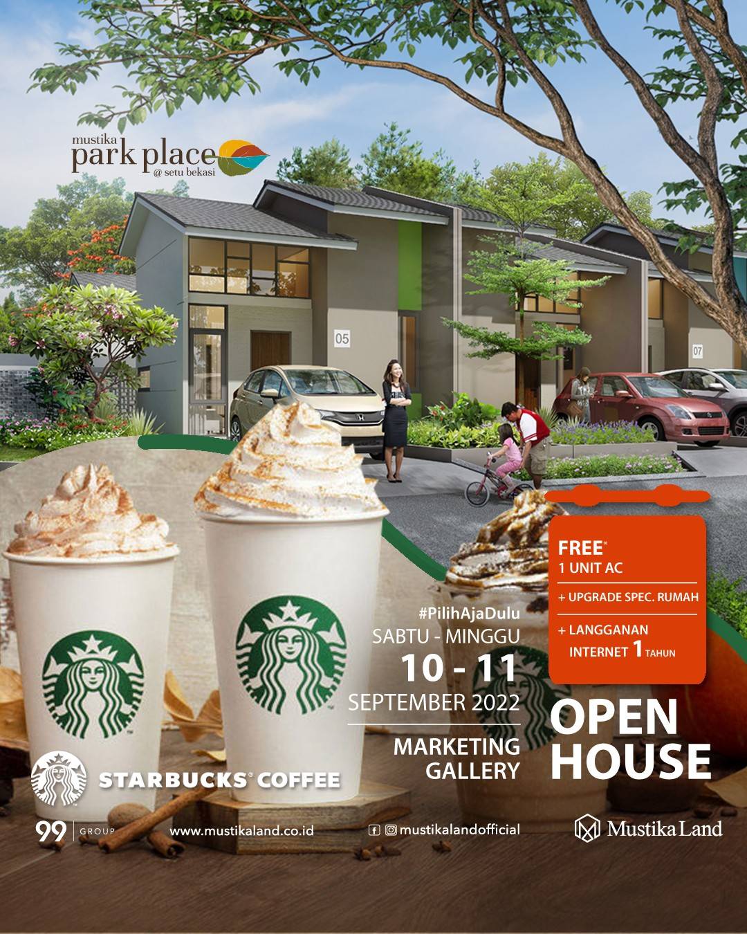 Open House Mustika Park Place Starbucks Coffee 10 SEPTEMBER 22 & 11 SEPTEMBER 22