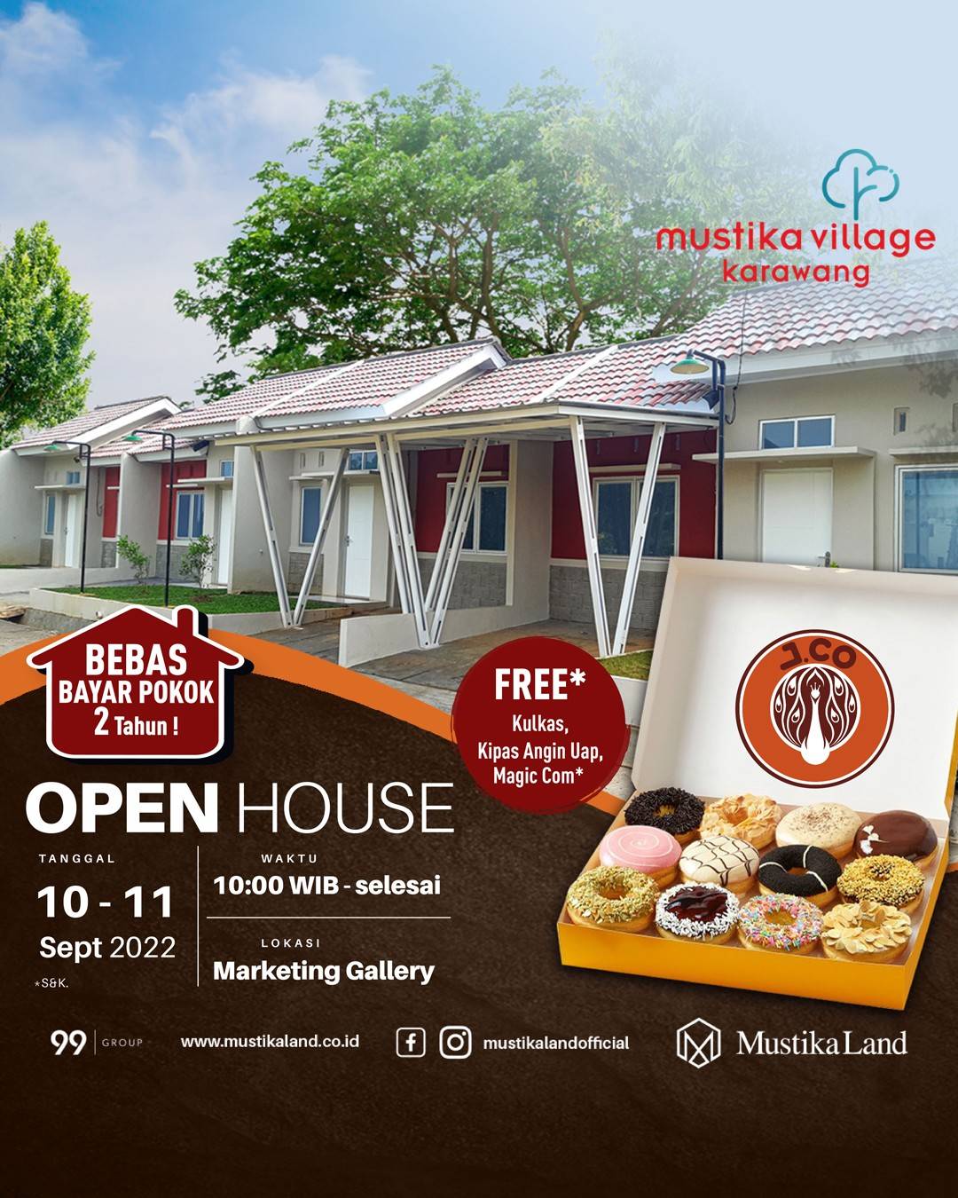 Open House Mustika Village Karawang JCO 10 SEPTEMBER 22 & 11 SEPTEMBER 22