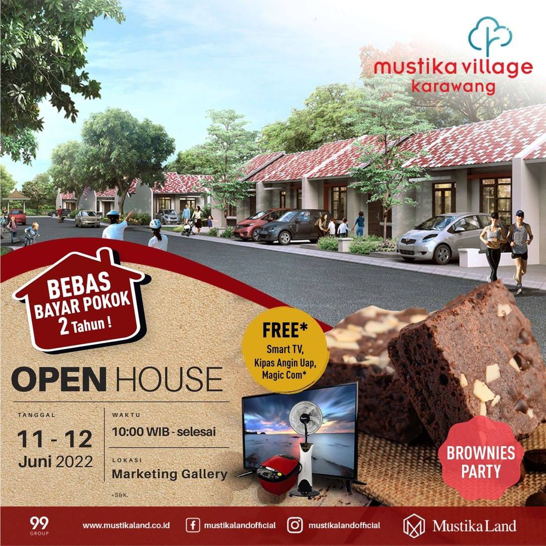 Open House Mustika Village Karawang Brownies Party 11 JUNI 22 & 12 JUNI 22