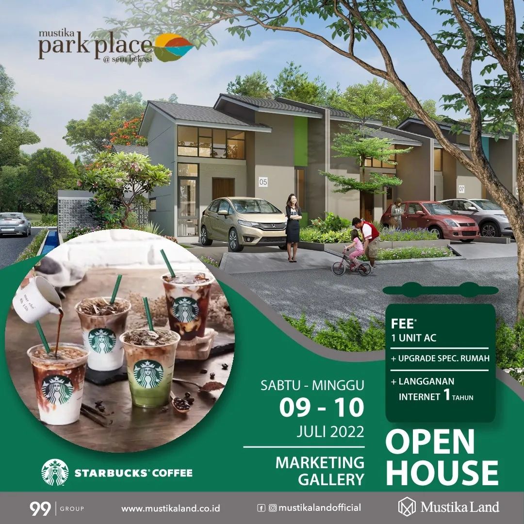 Open House Mustika Park Place Pesta Starbucks Coffee 9 JULI 22 & 10 JULI 22