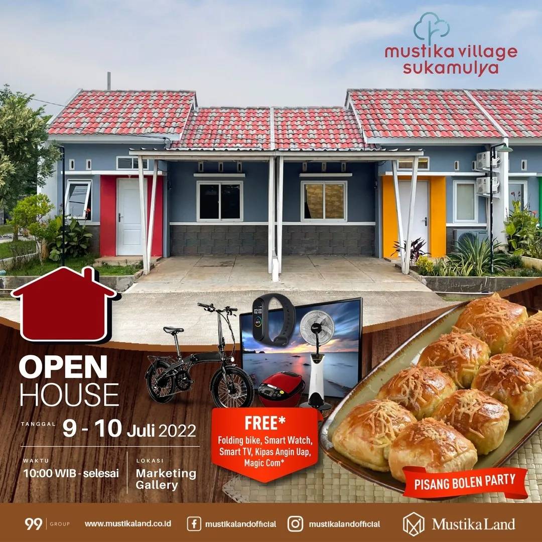 Open House Mustika Village Sukamulya Pesta Pisang Bolen 9 JULI 22 & 10 JULI 22