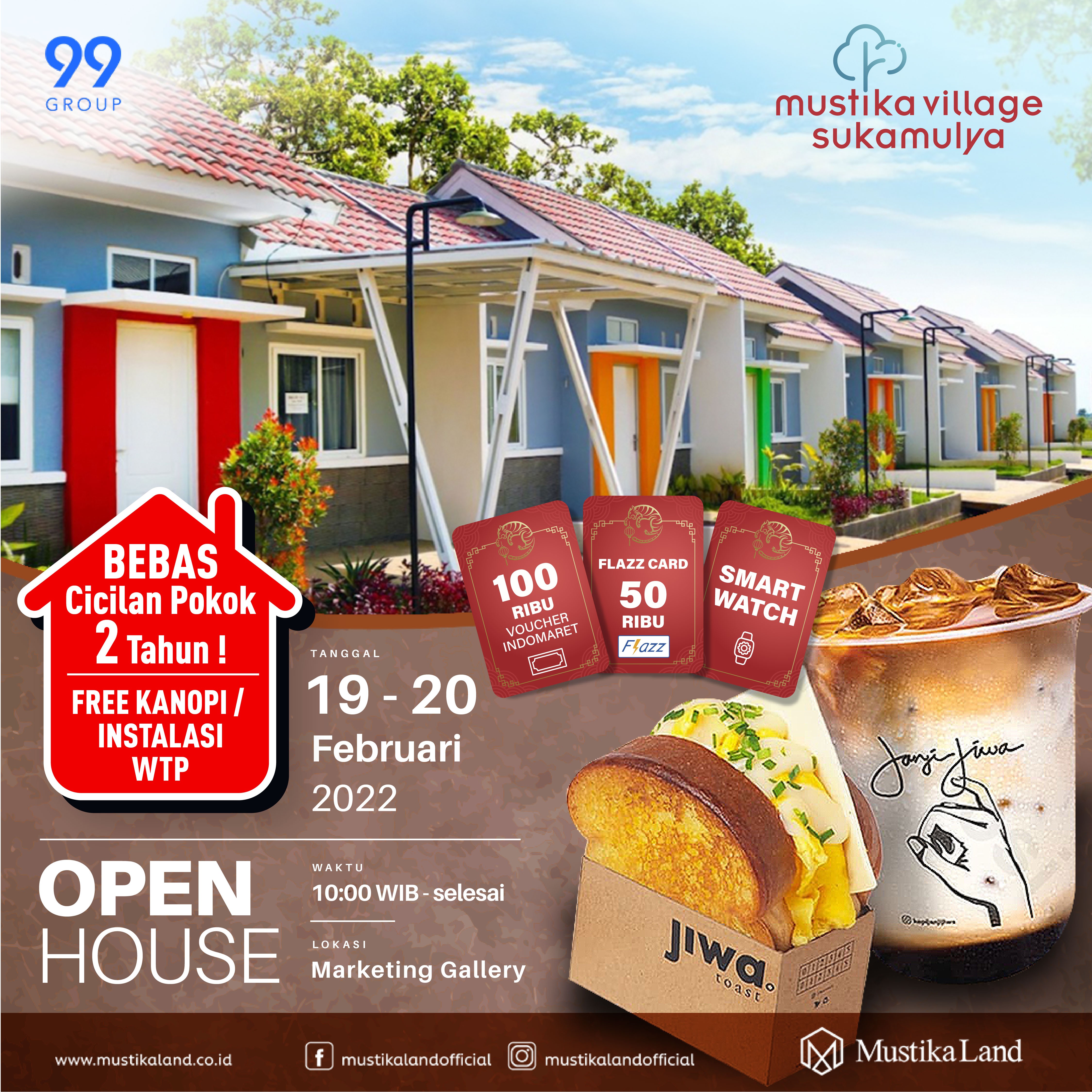 Open House Mustika Village Sukamulya Lucky Angpao + Makan Donat 19 FEB 22 & 20 FEB 22